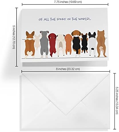 1אפ ברכות כרטיס יום האב כלב אבא / כרטיס יום אבות מכלב / 5 איקס 7.5 |
